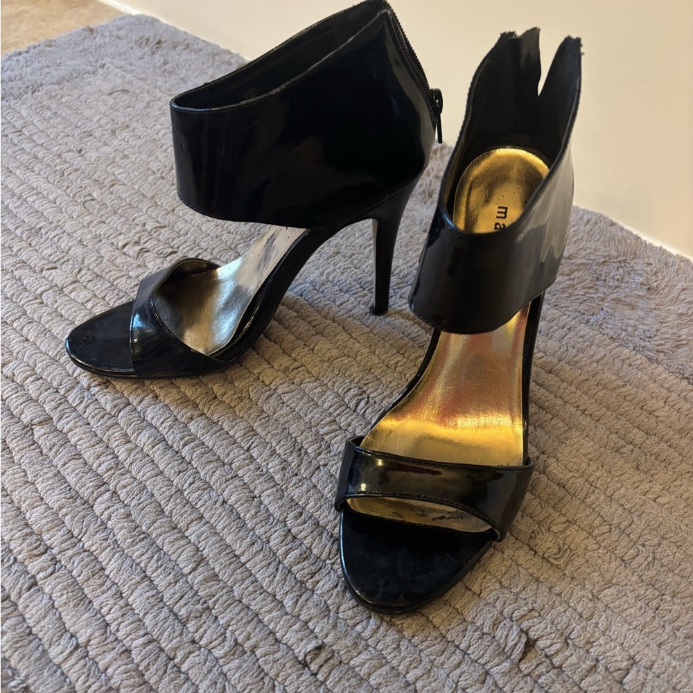 Madden Girl Glossy Black Heels